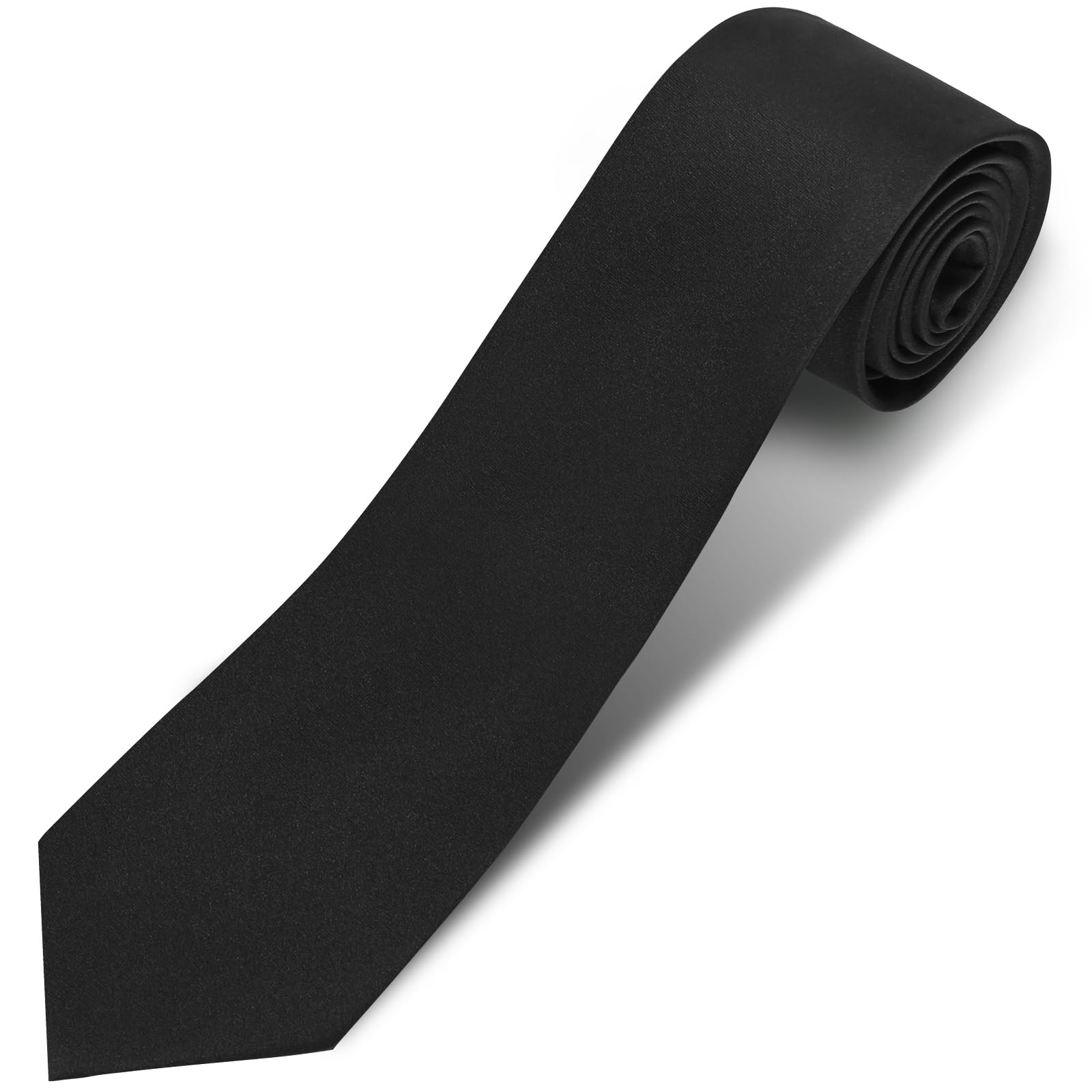 Puistr Men's Ties Solid Pure Color 3.15