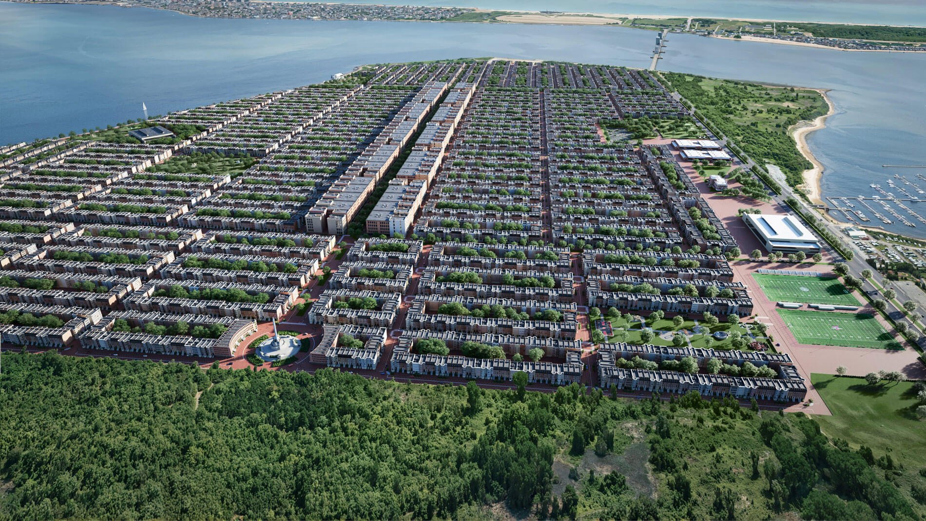 an aerial view of hero village development