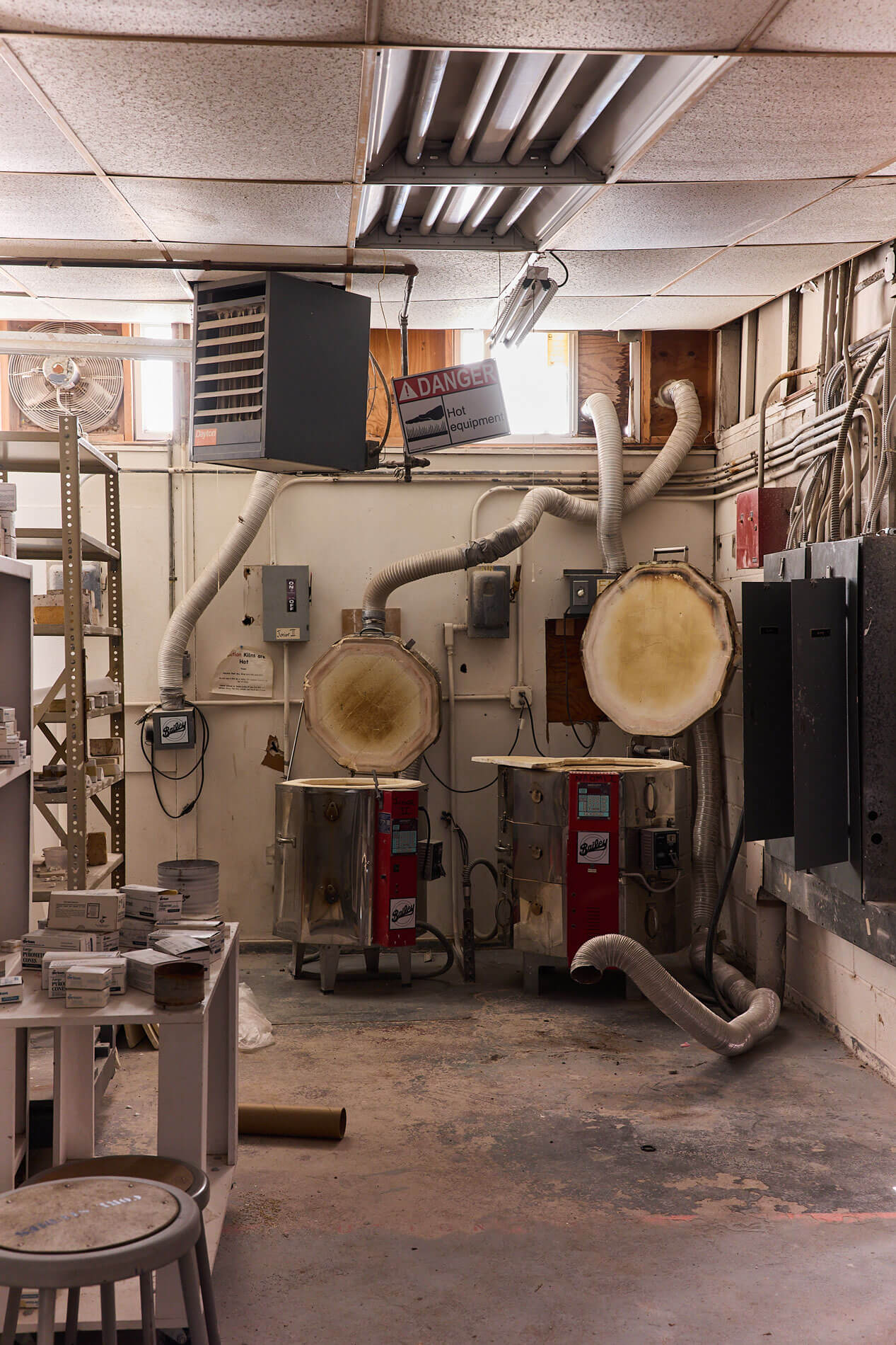 a ceramics studio