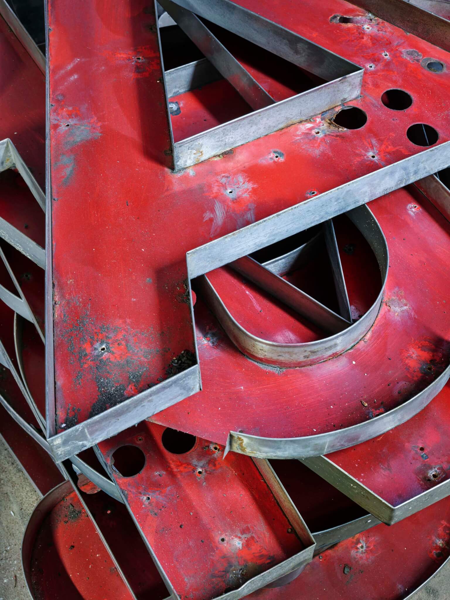 stack of letters for signs