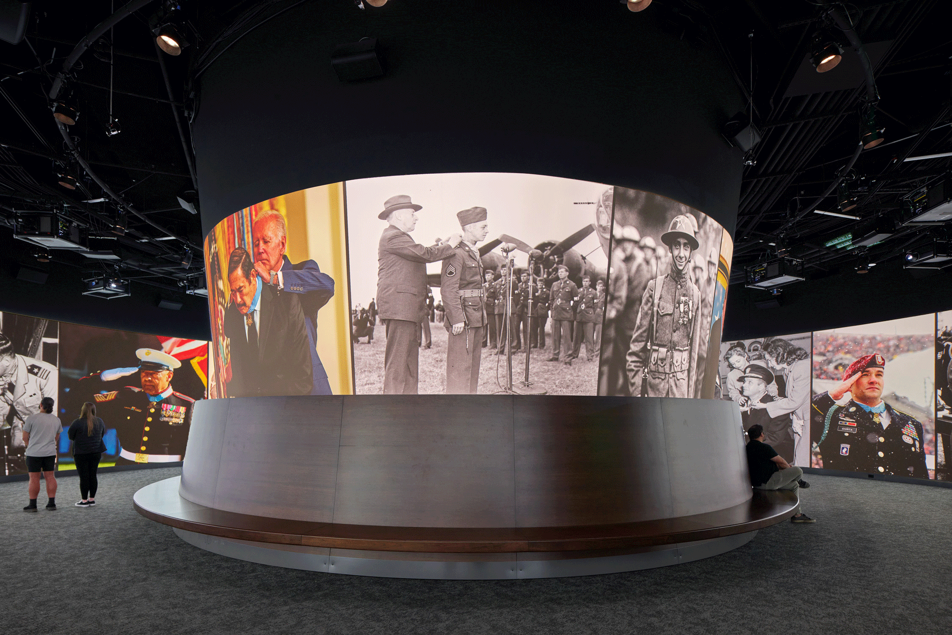 Archival photography inside exhibition space