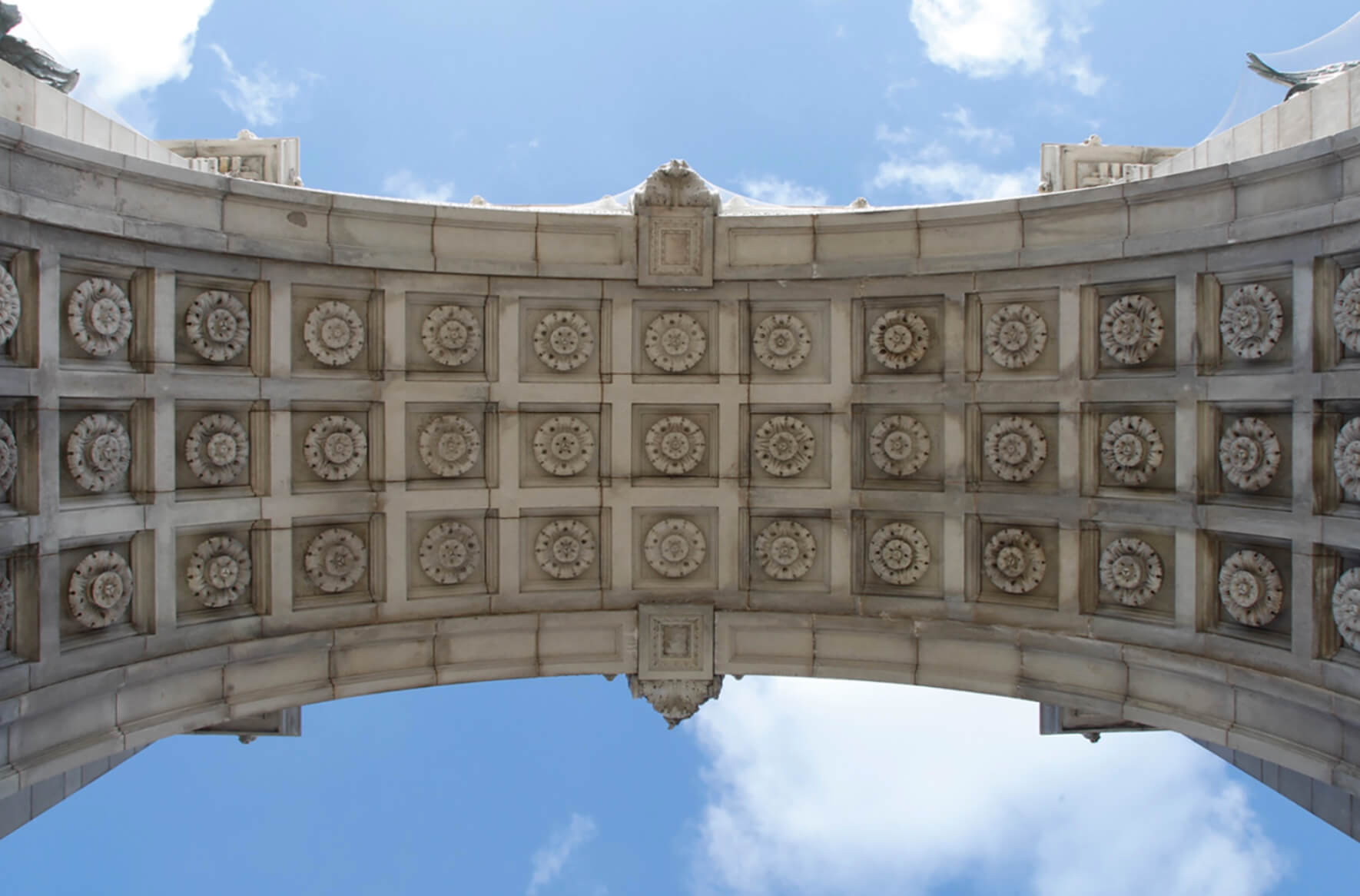 underside of the arch