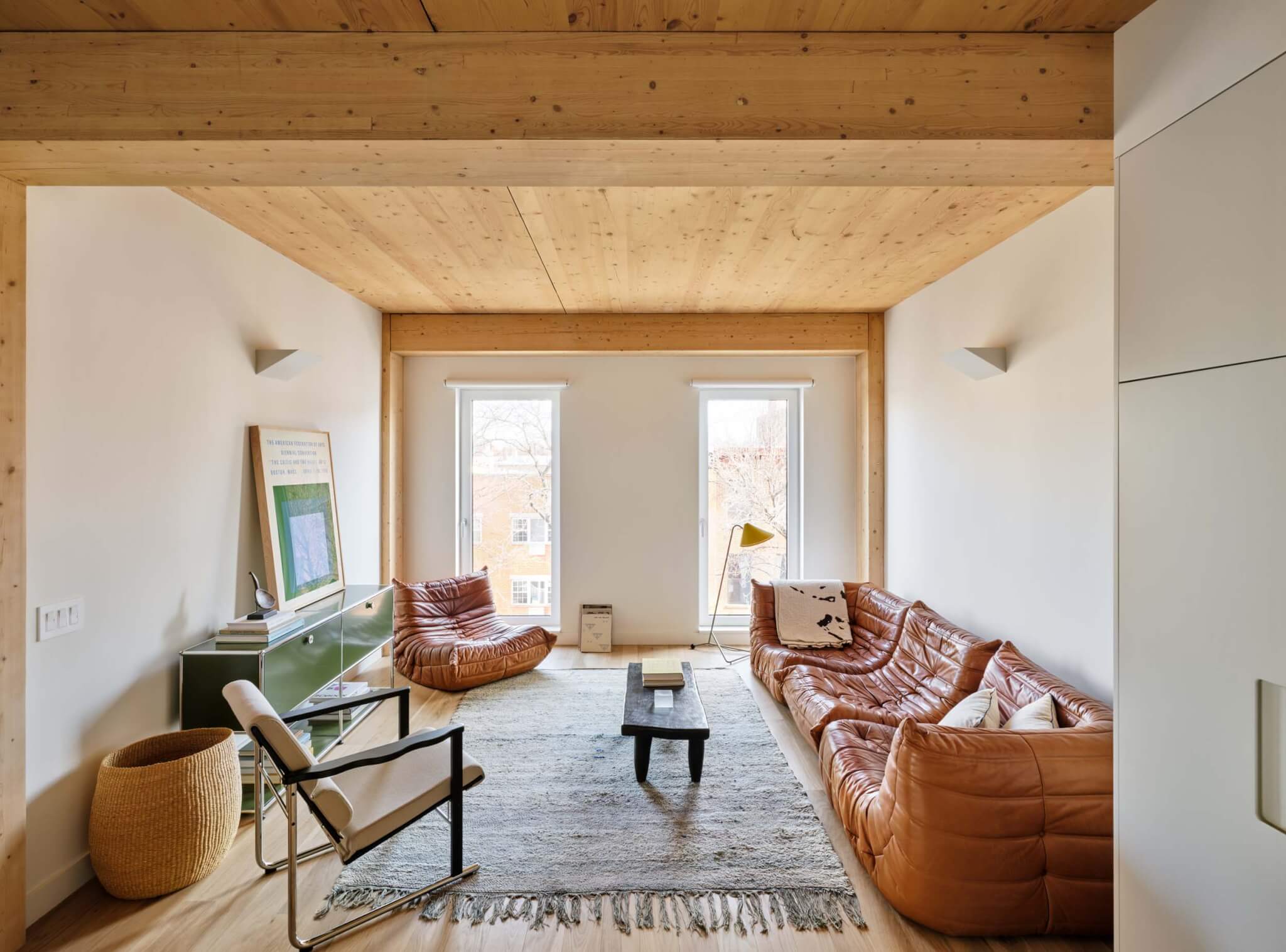 wood ceiling and walls