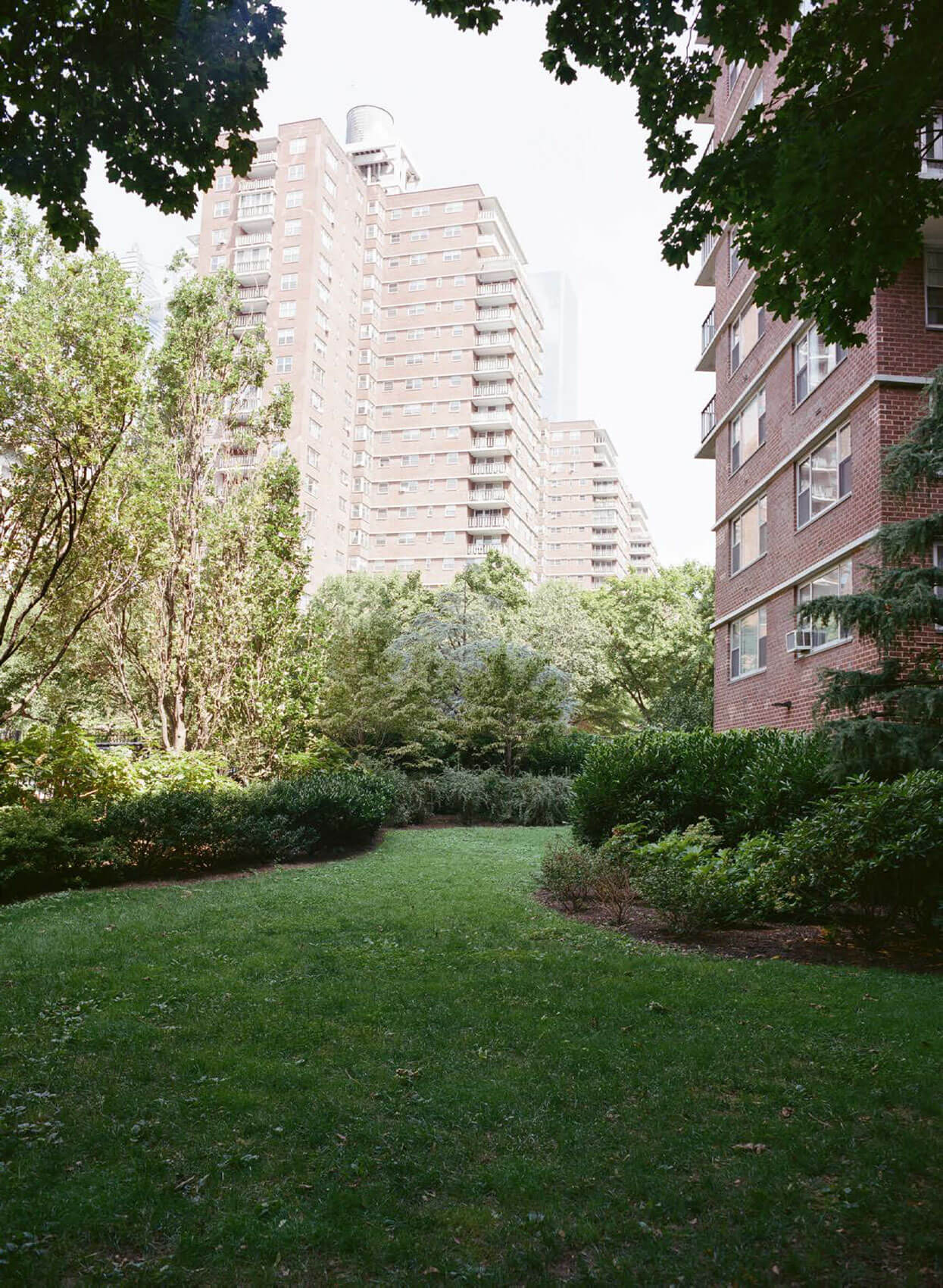 A courtyard at Penn South in Chelsea
