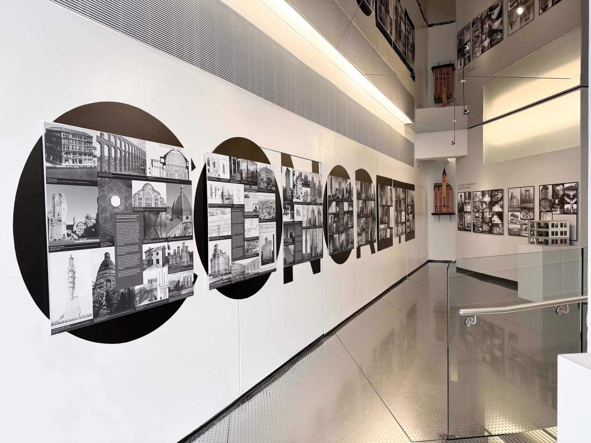 a timeline in the exhibition