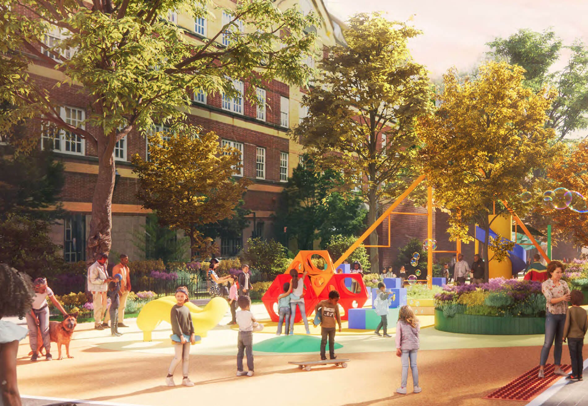 rendering of paseo park in jackson heights queens