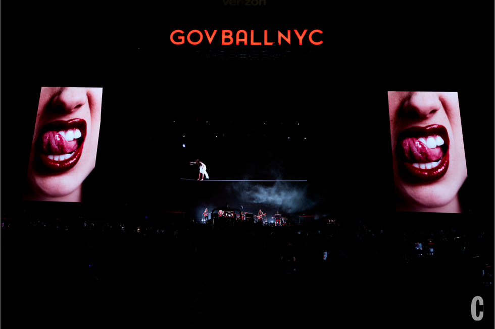 performance at gov ball nyc featuring large visuals and musicians