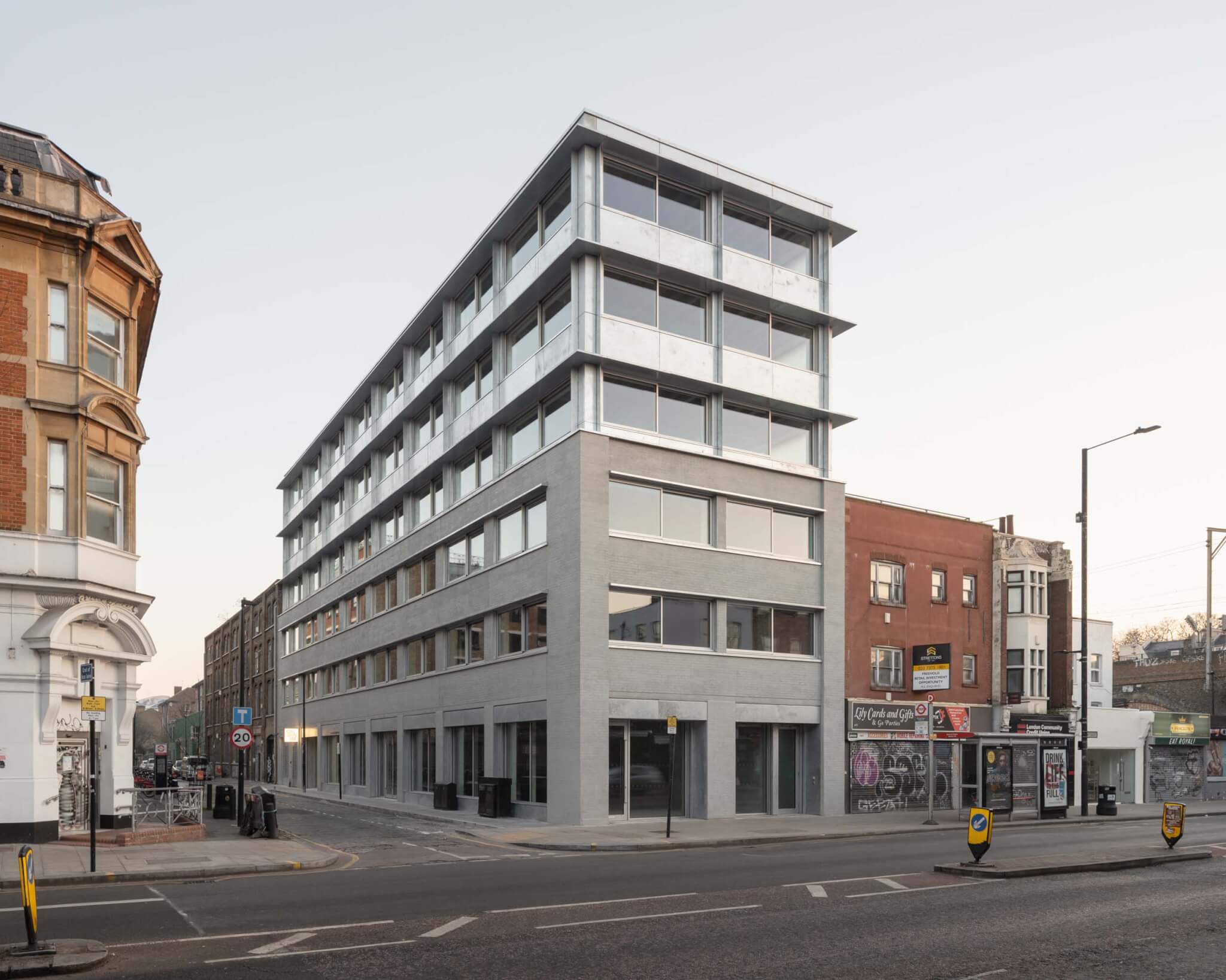 exterior view of the building on the high street