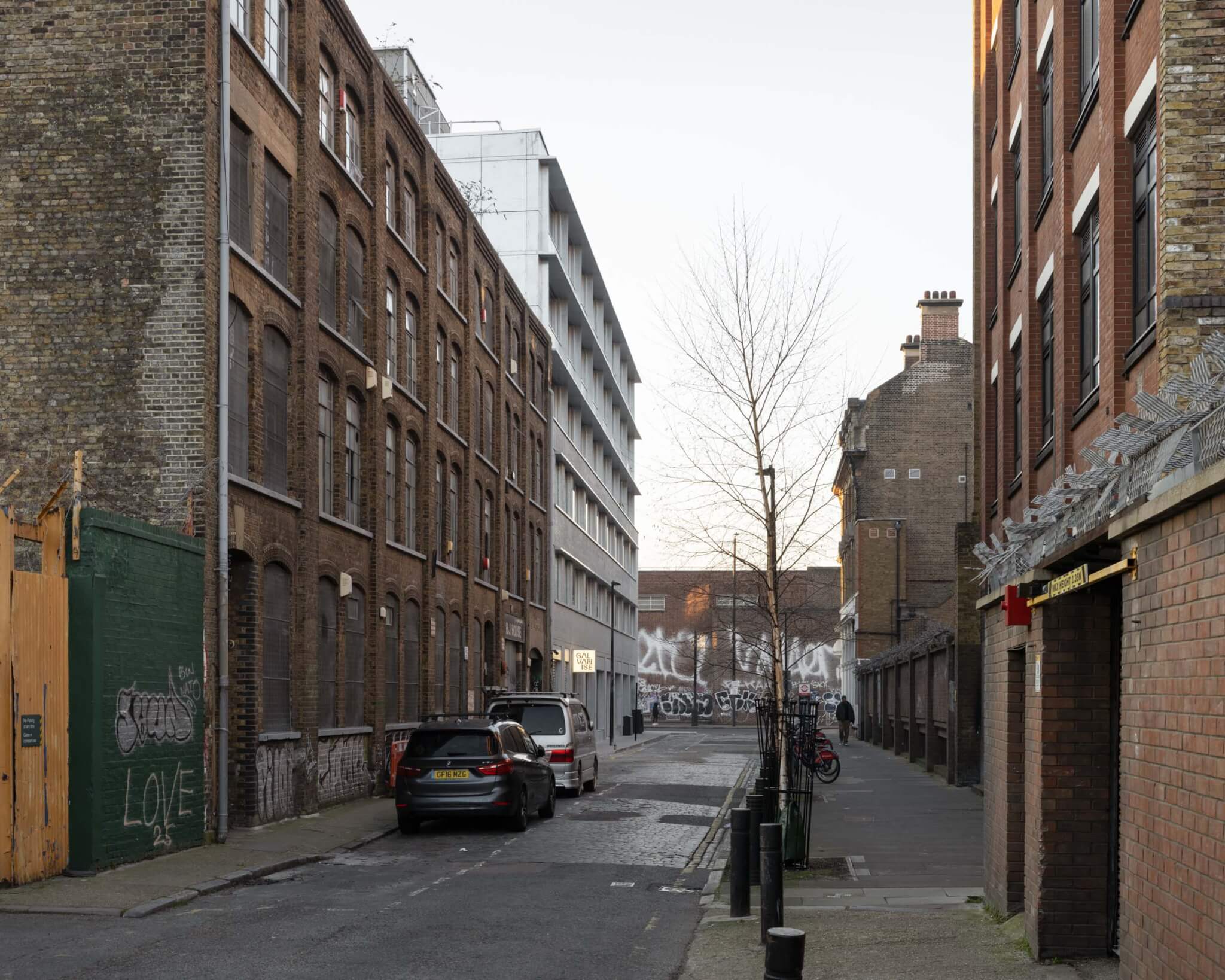 the industrial urban fabric of the neighborhood