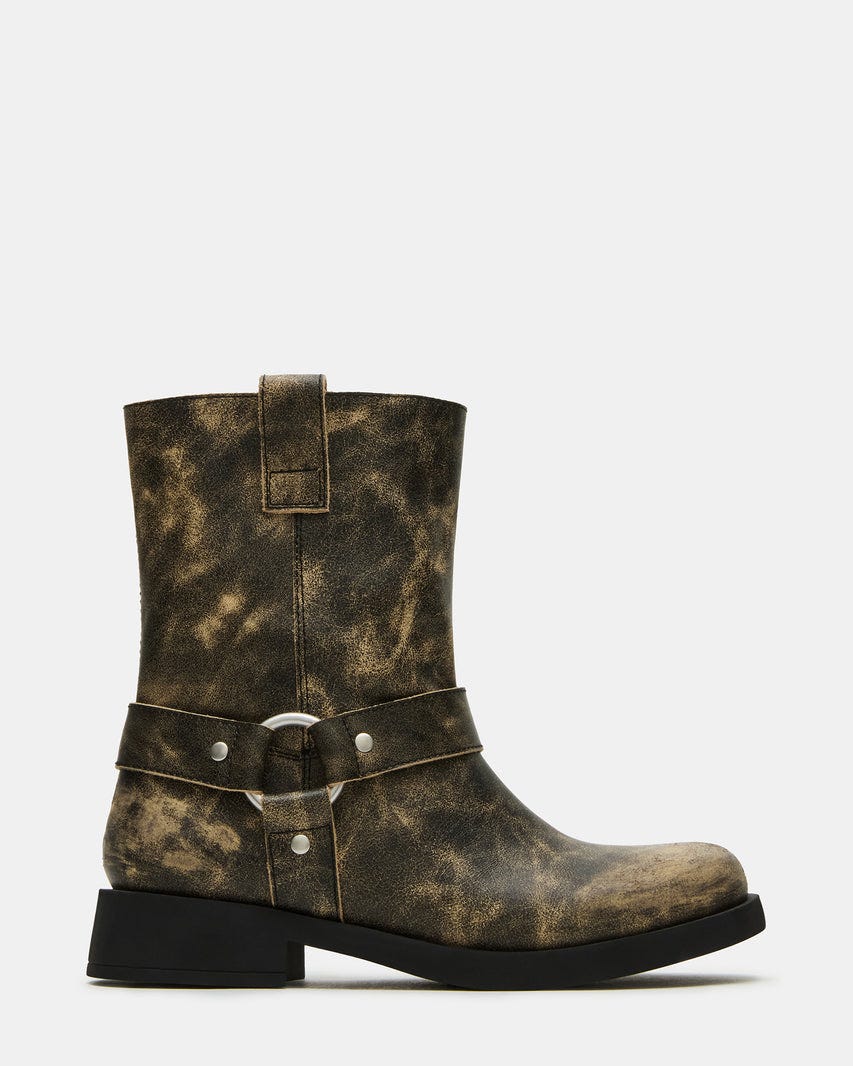 Lani Black Distressed Boot