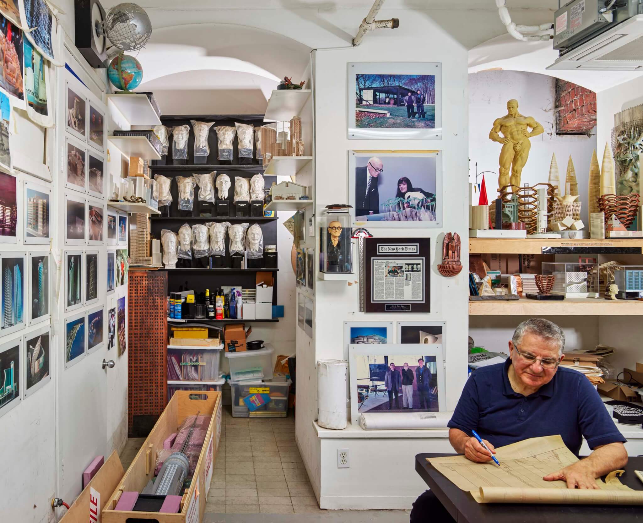inside model making studio