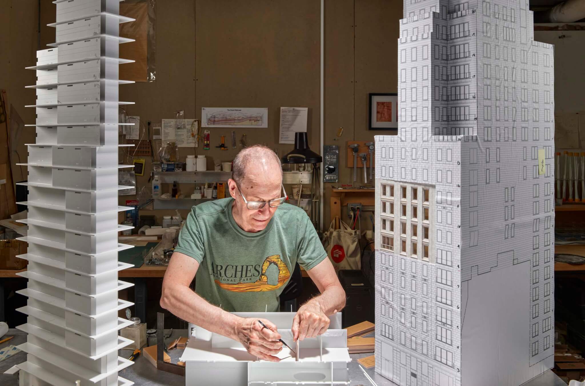 a model maker at work