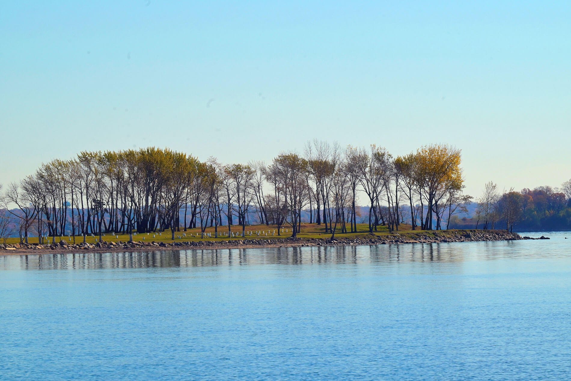 View of Hart Island from the water