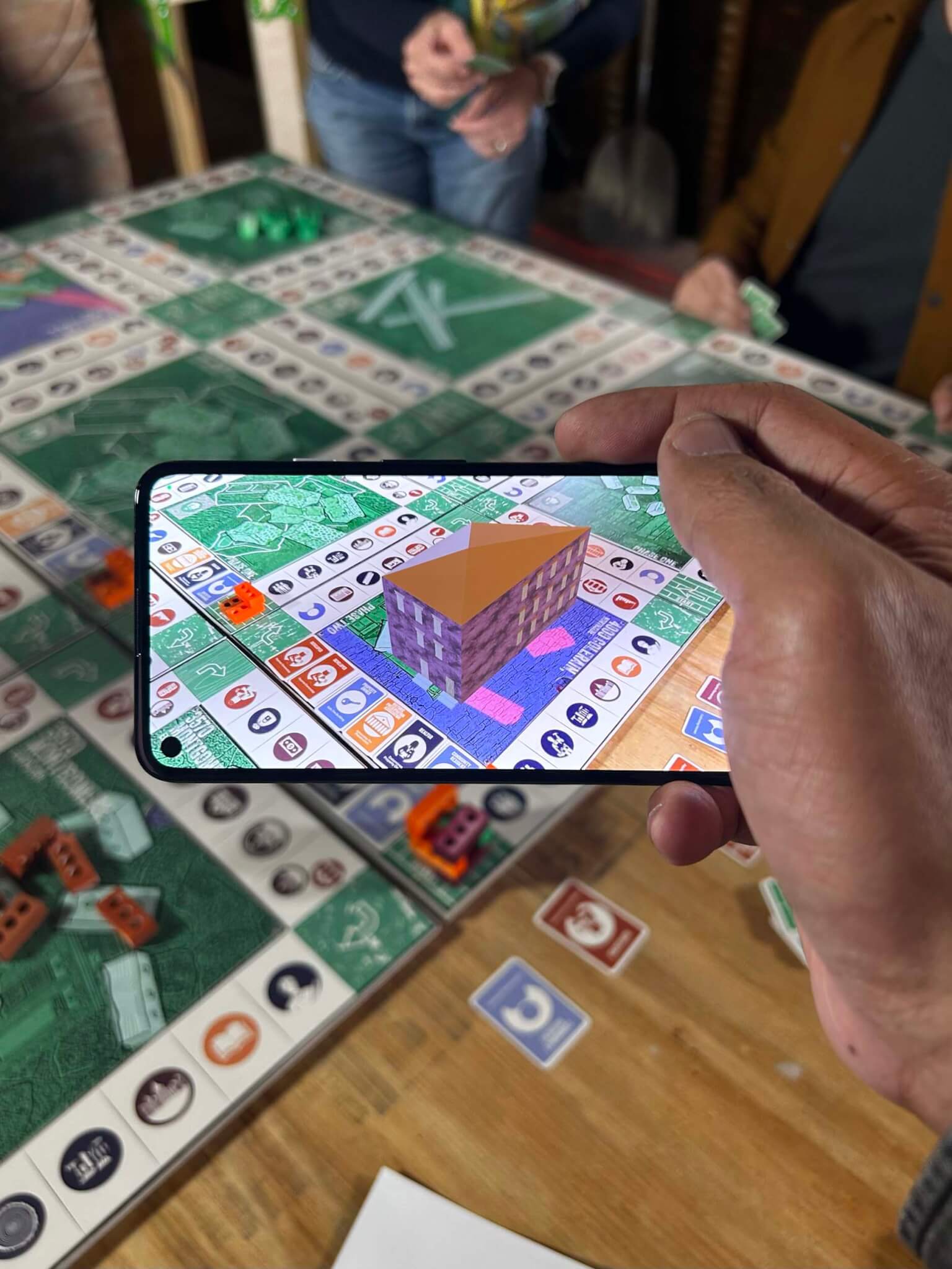 the augmented reality component of the game