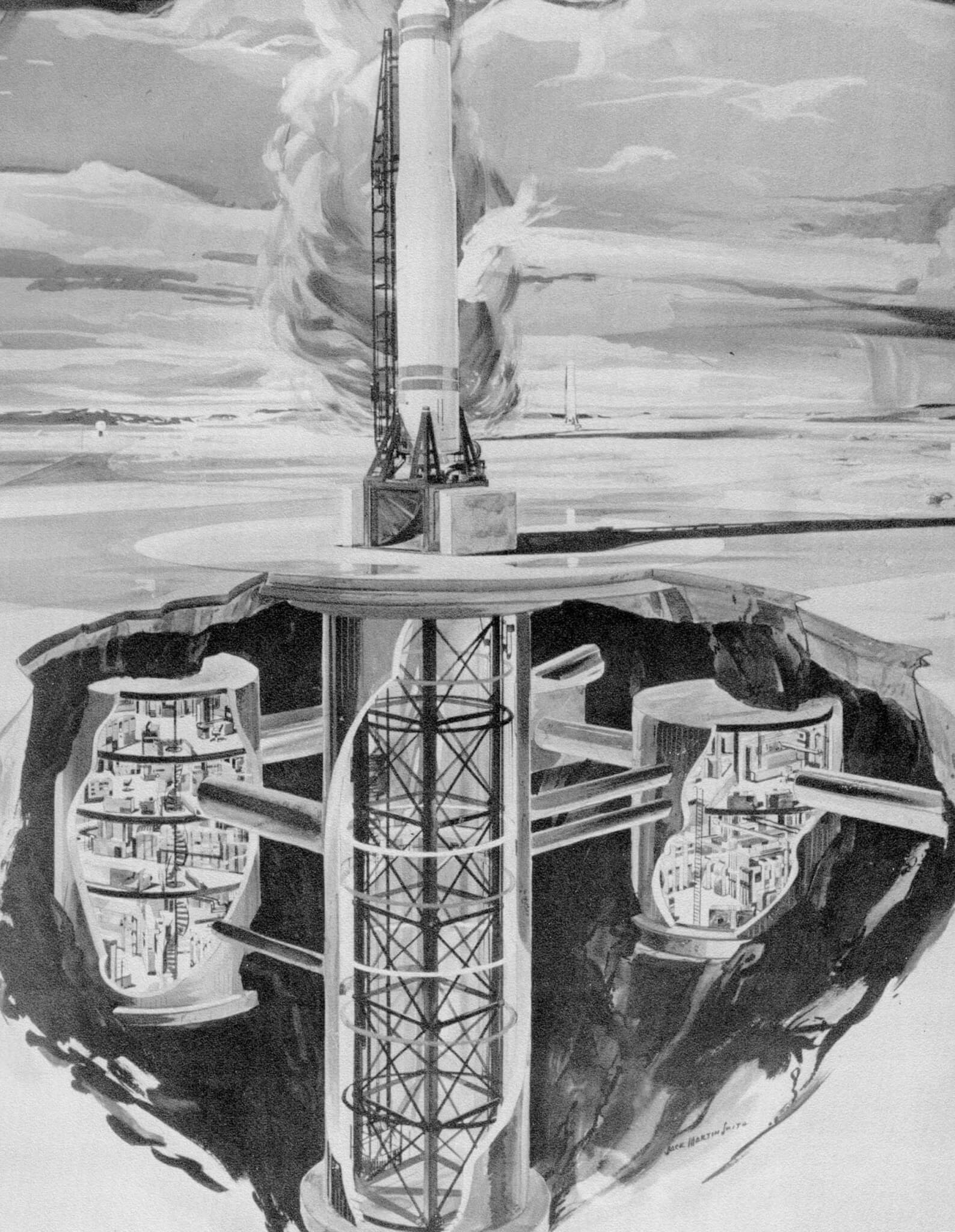 Rendering of a Titan I missile