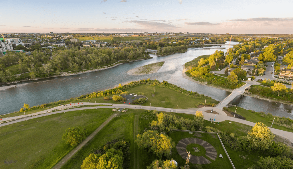 a view of the site in Calgary