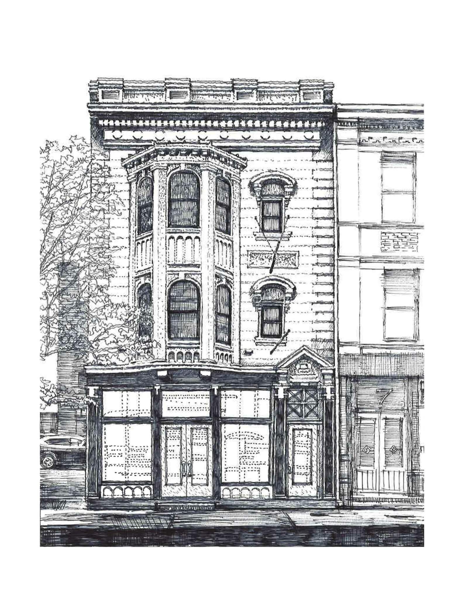 illustration of building