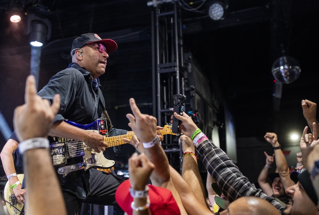Tom Morello performs at his 