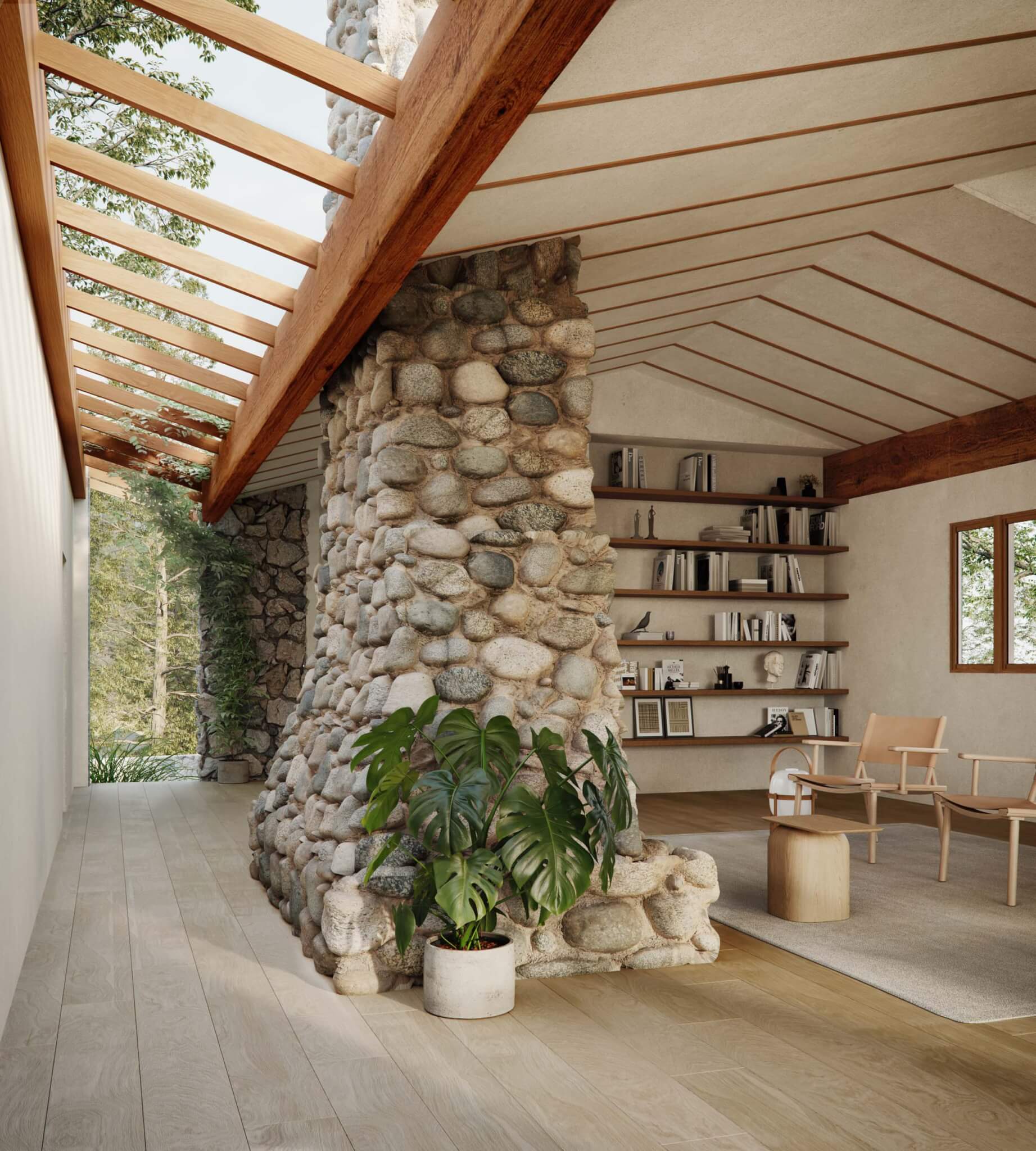 the interior of the planned renovation
