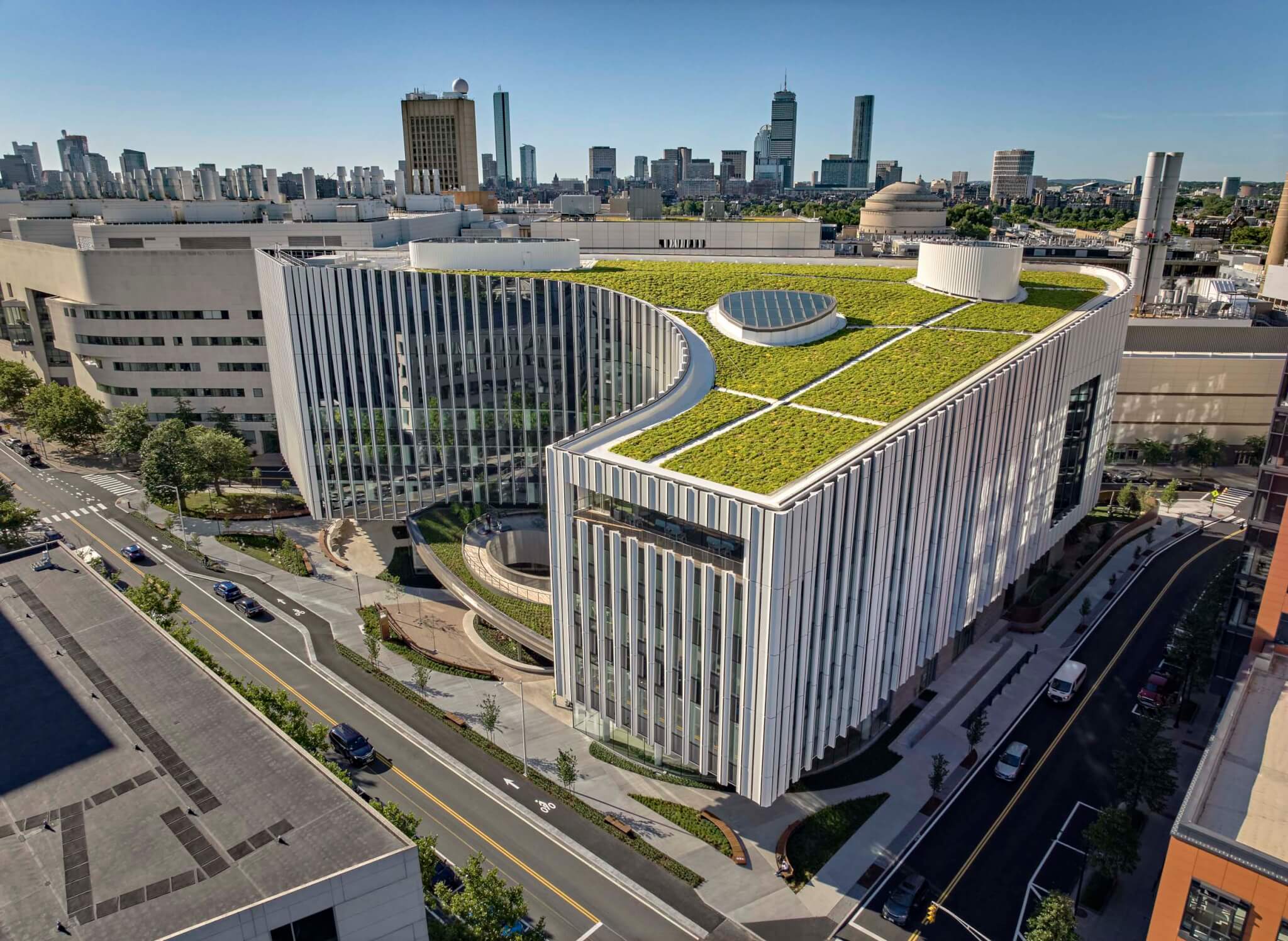 a green roof on top of building