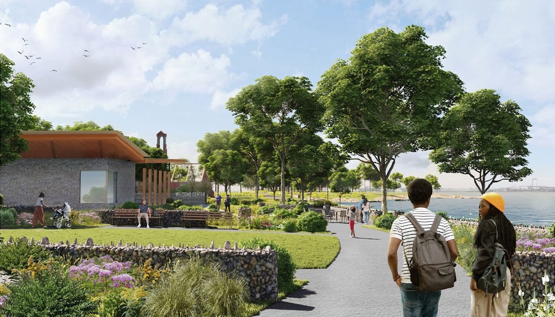 Proposed Hart Island welcome center
