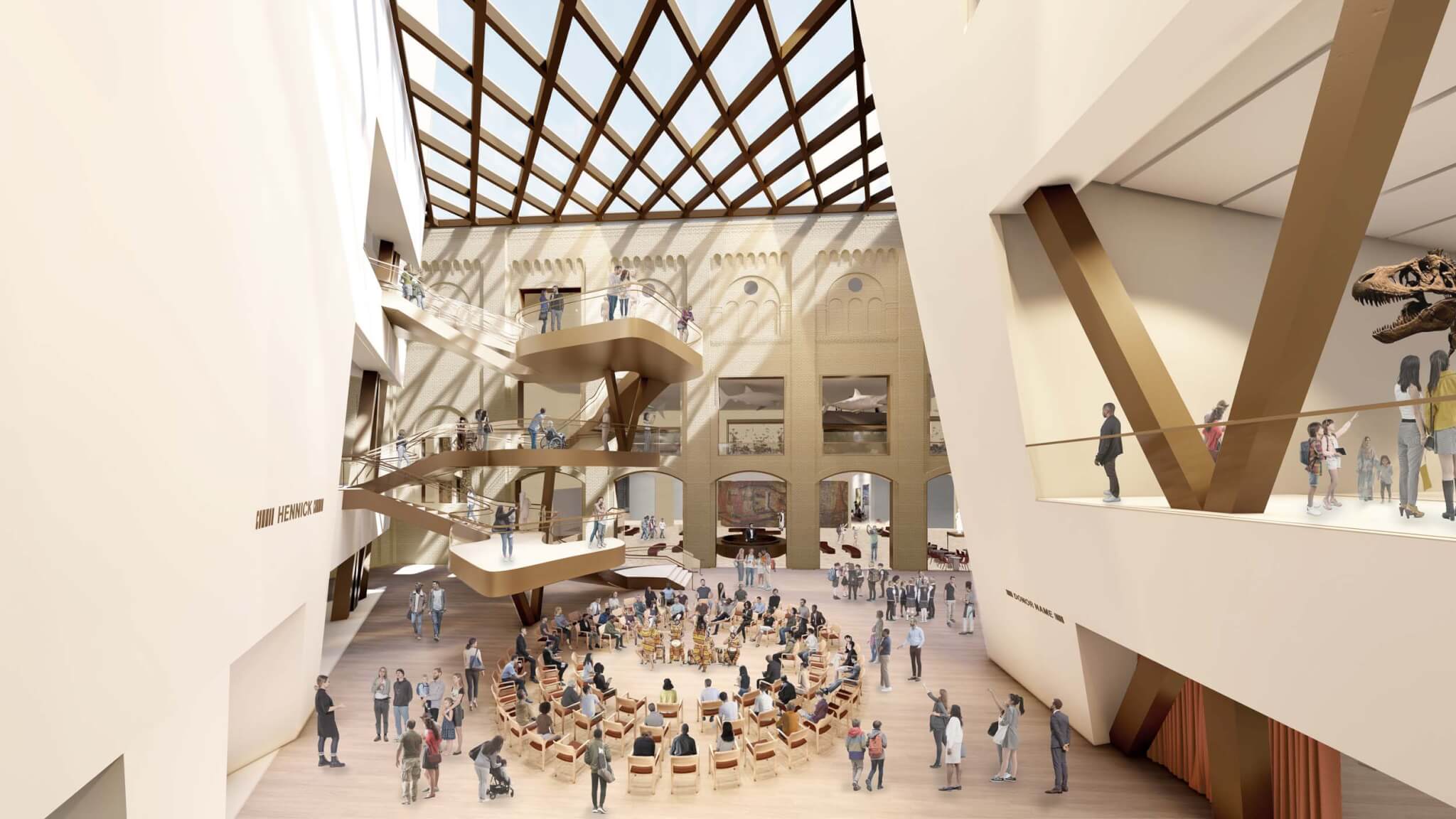 interior rendering of the royal ontario museum 