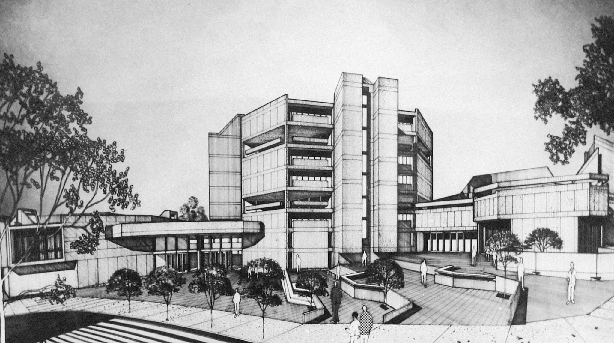 Preliminary design for new Paul Laurence Dunbar Senior High School, from book Model Schools