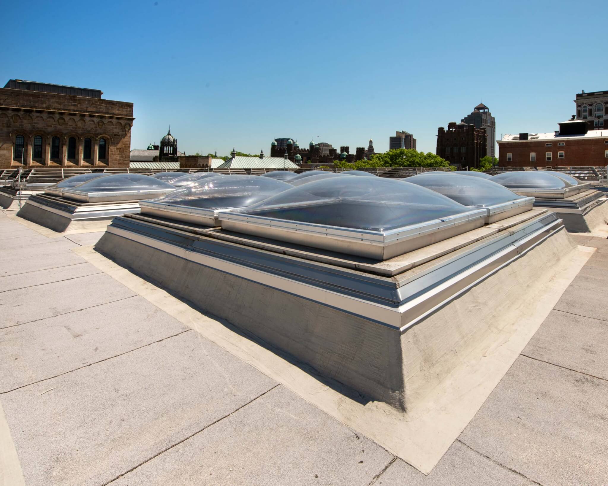 skylights on the roof