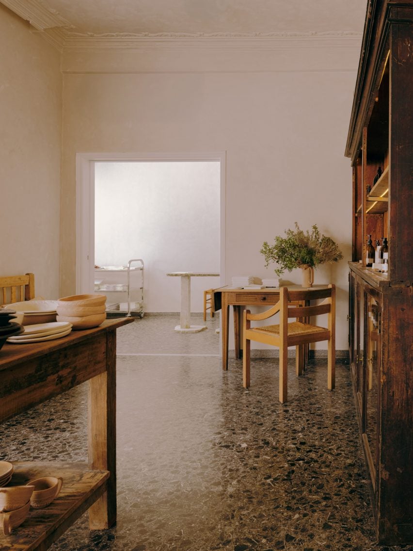 10AM Apotheke in Antiparos, Greece designed by Studio Andrew Trotter and Eva Papadaki