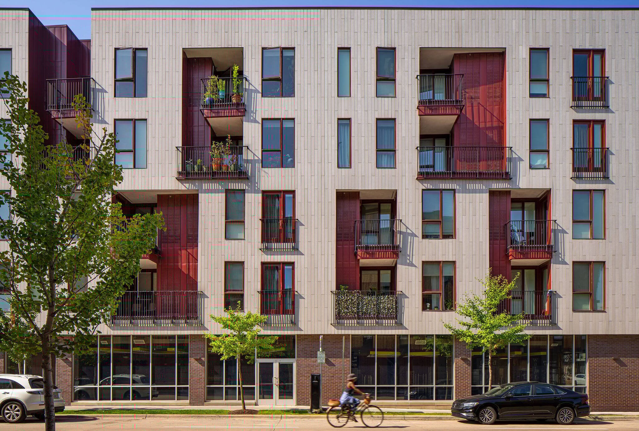 terraces and decks on residential building
