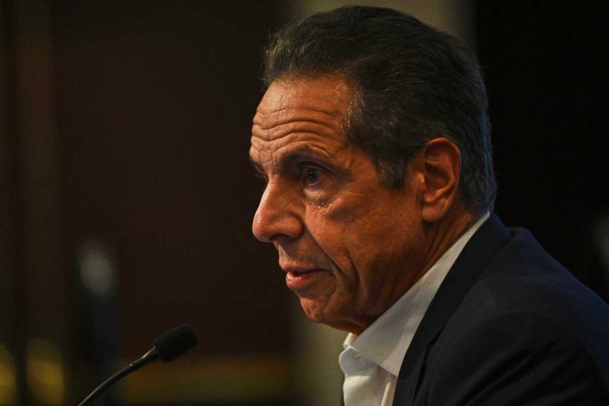 NYC Mayor's Race: Eric Adams' leading rivals pounce on latest swirl of corruption scandals 4 Andrew cuomo speaking at an event