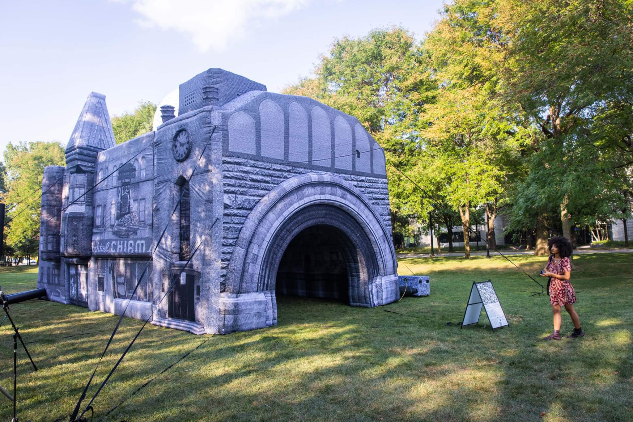 backside of the installation