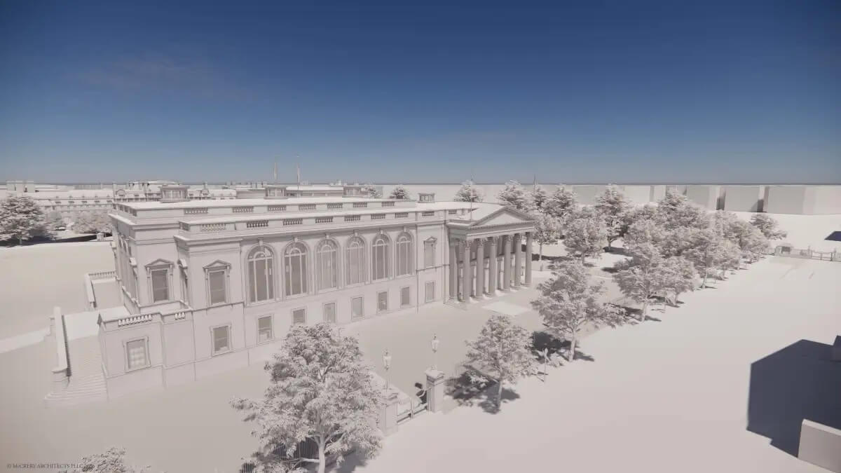 rendering of white house ballroom