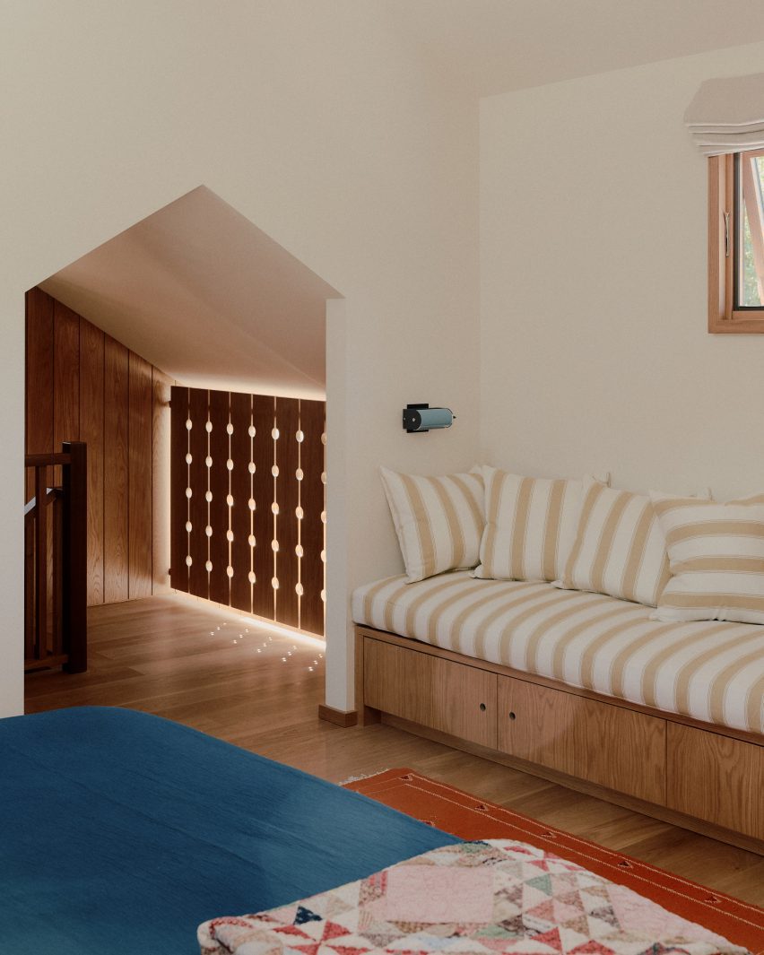 Wood millwork in US holiday home
