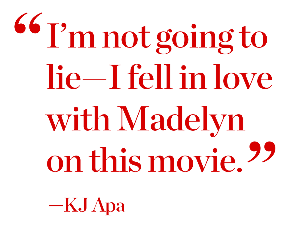 quote from kj apa expressing love for madelyn in a movie