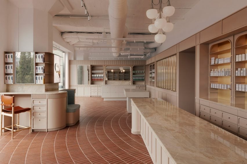 Retail space within a former factory