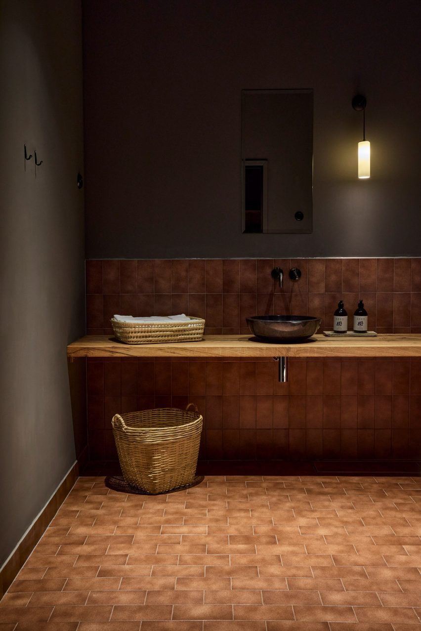 Bathroom at restaurant in Helsinki by Joanna Laajisto