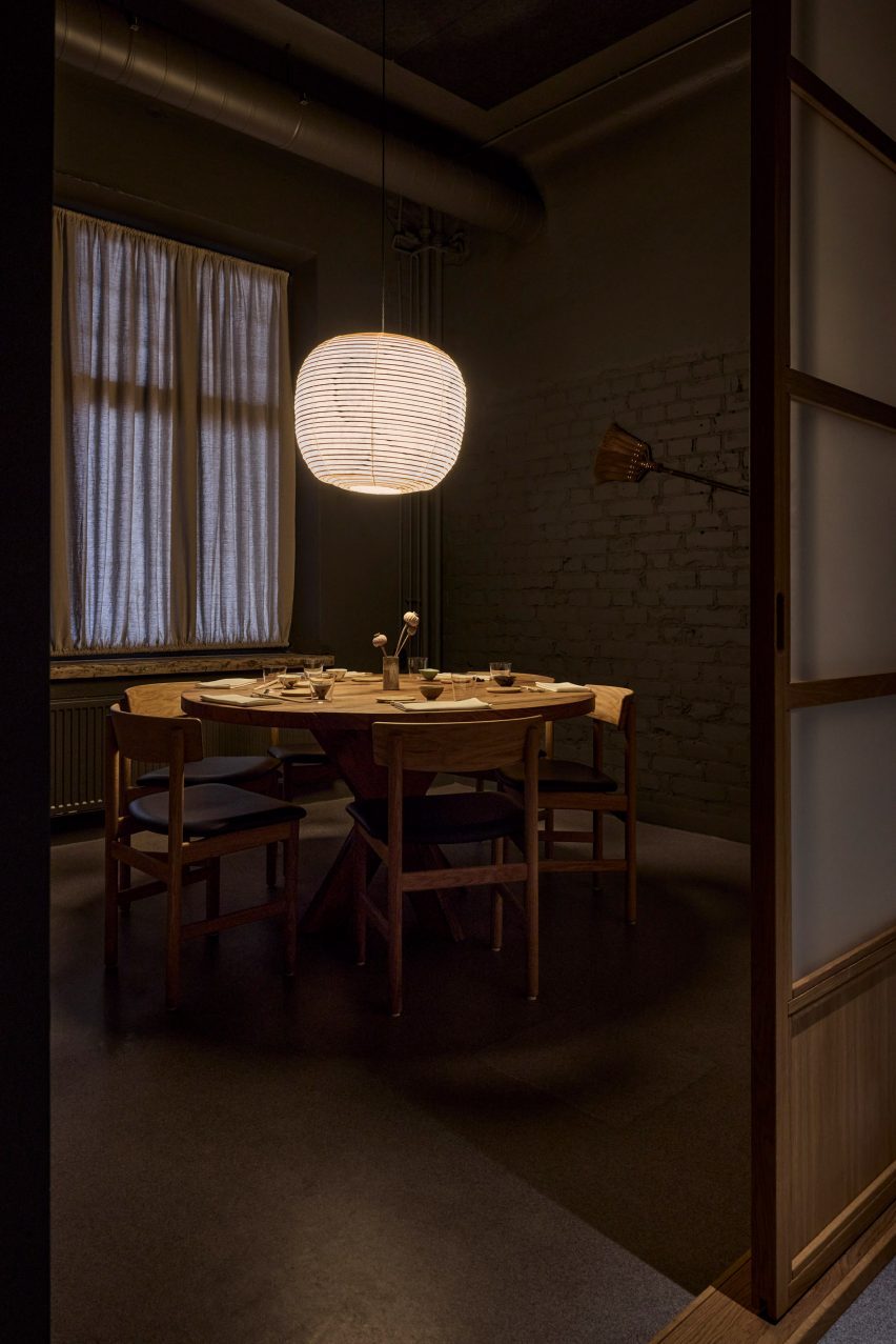 Private dining room at restaurant in Helsinki by Joanna Laajisto