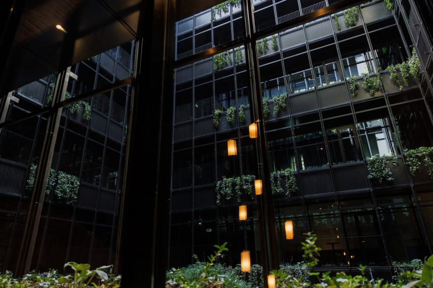 Courtyard of hotel in Tbilisi by Neri&Hu