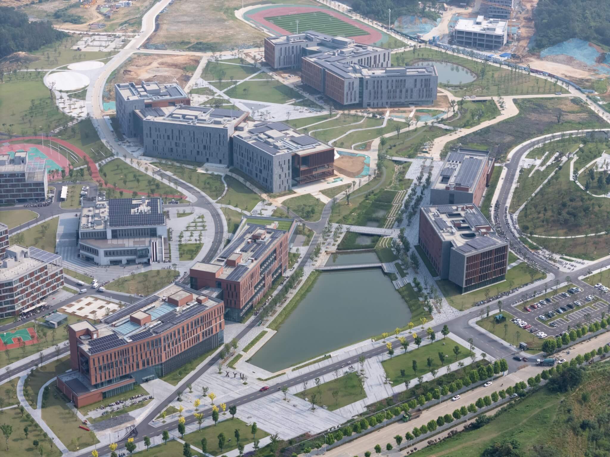 Aerial view of University Campus