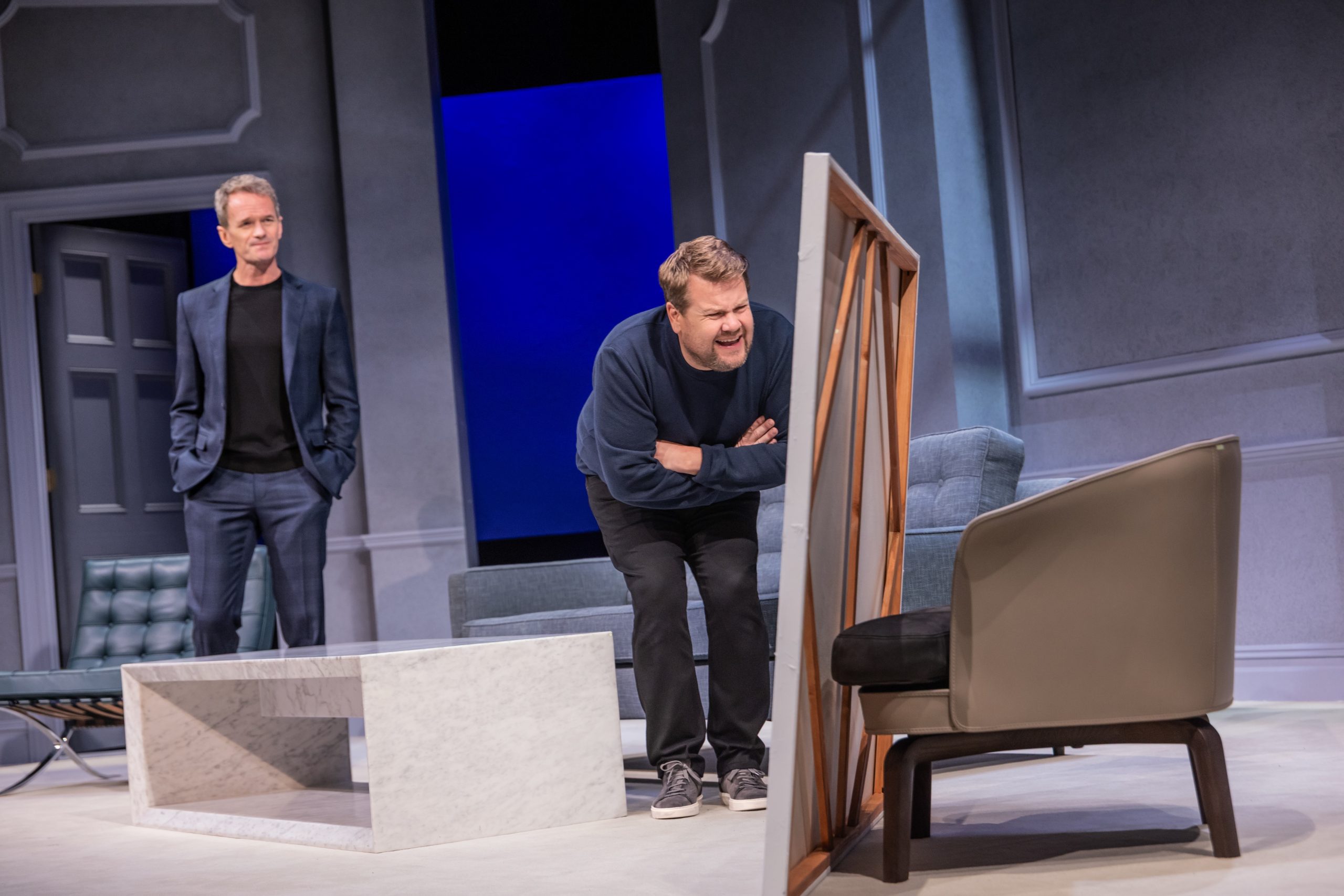 Neil Patrick Harris and James Corden in 