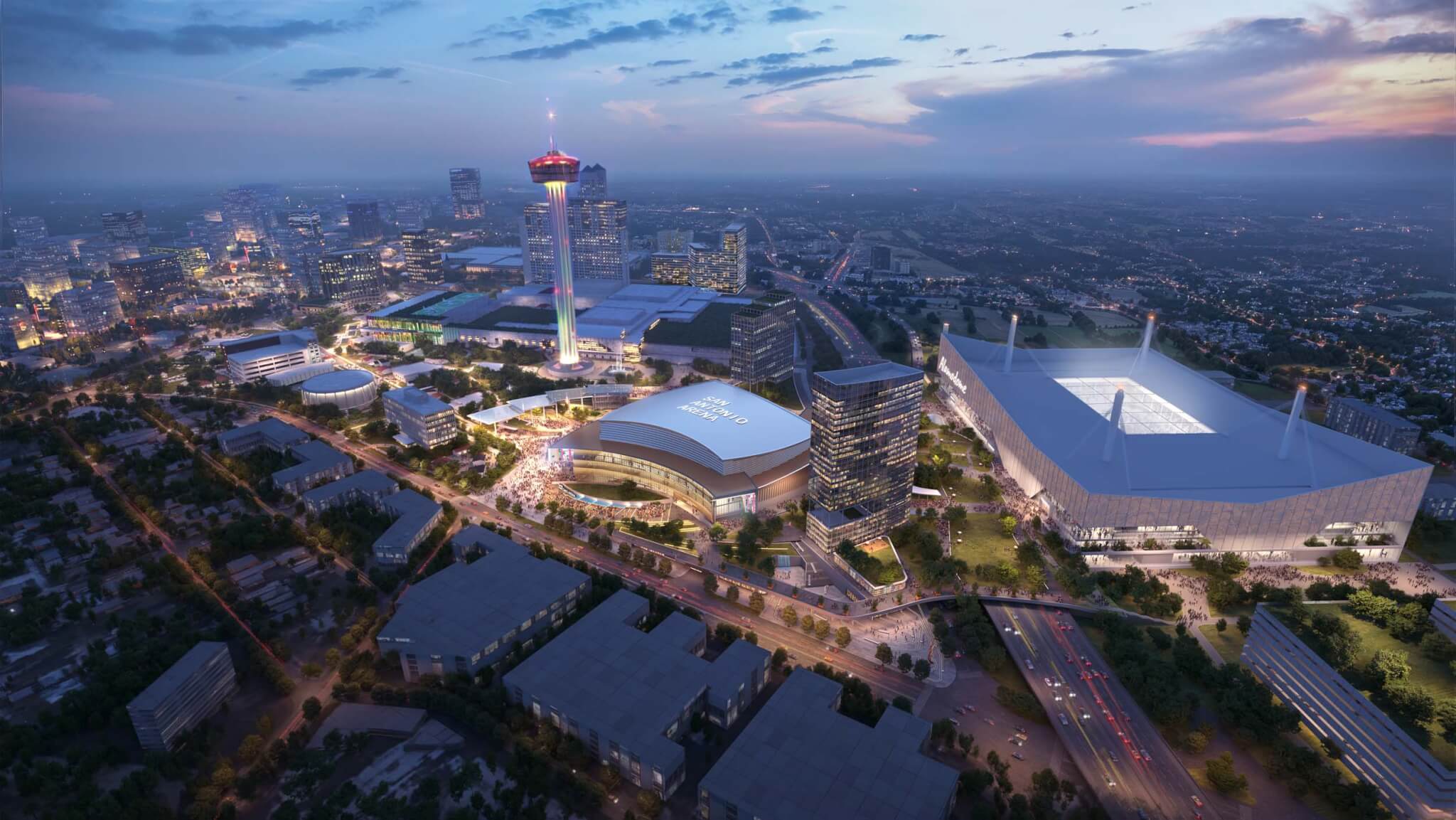 Project Marvel aerial rendering of development