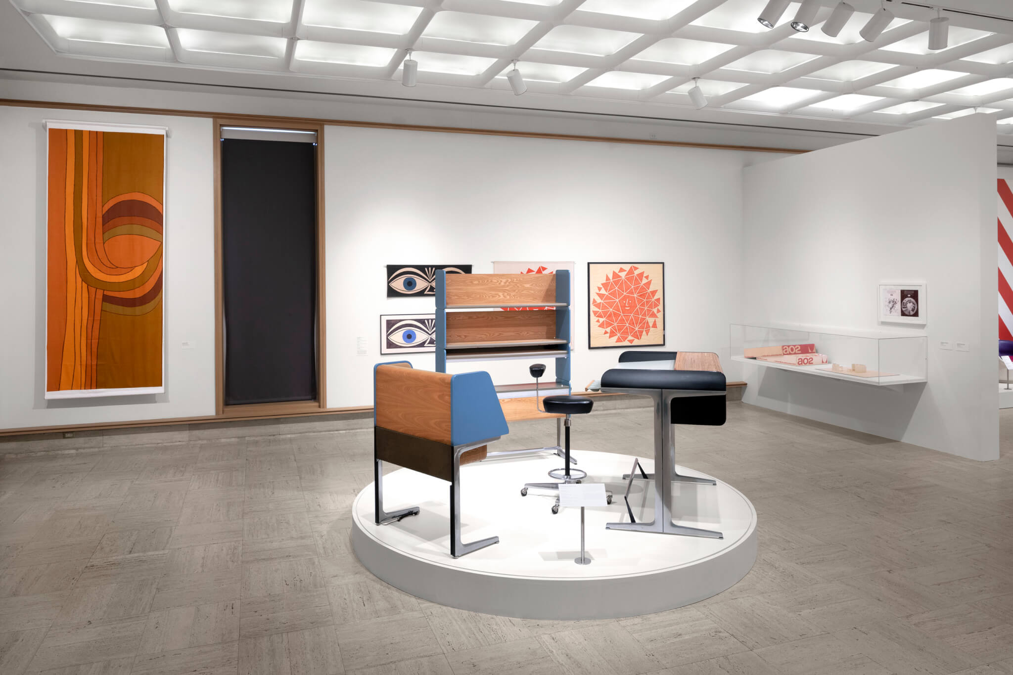 The Action Office, which features a series of furniture designed by Herman Miller