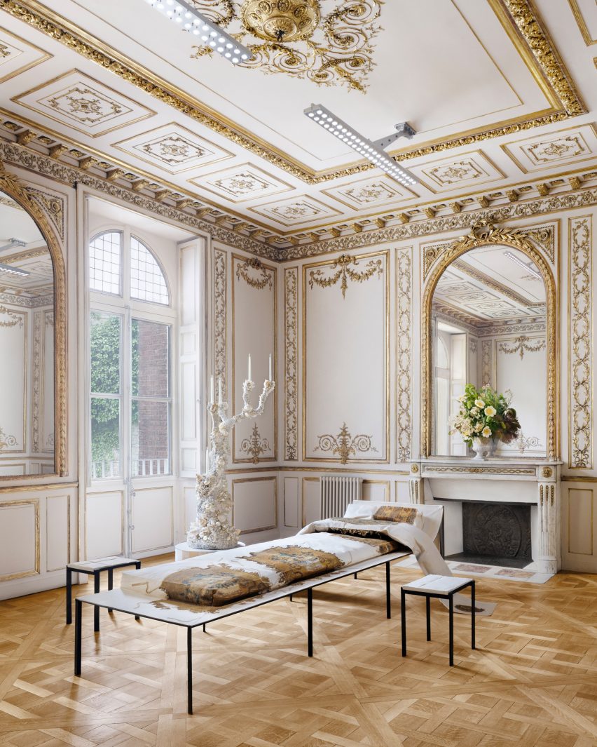 Historic salon in French house