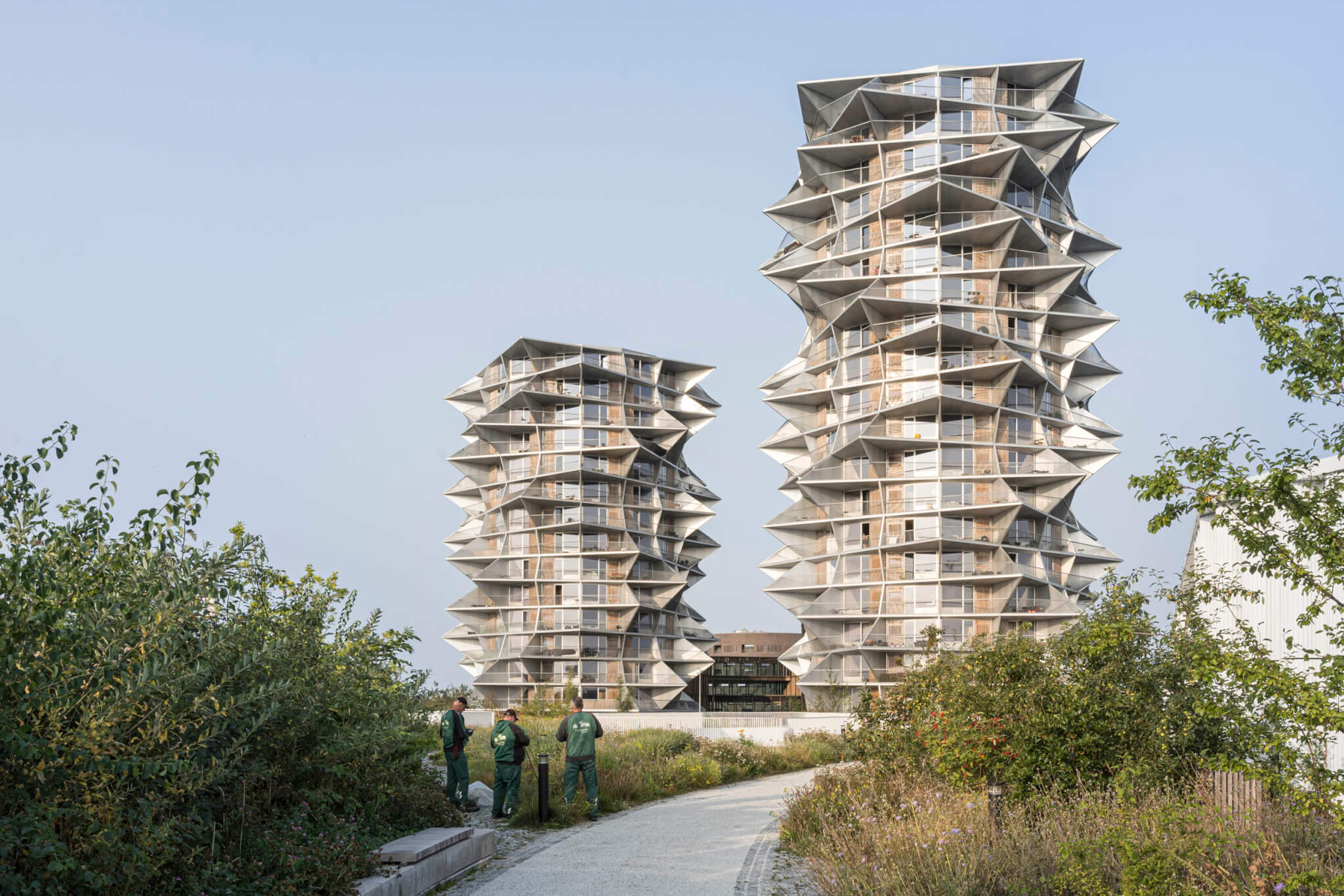 Kaktus Towers in landscape, seen from the path