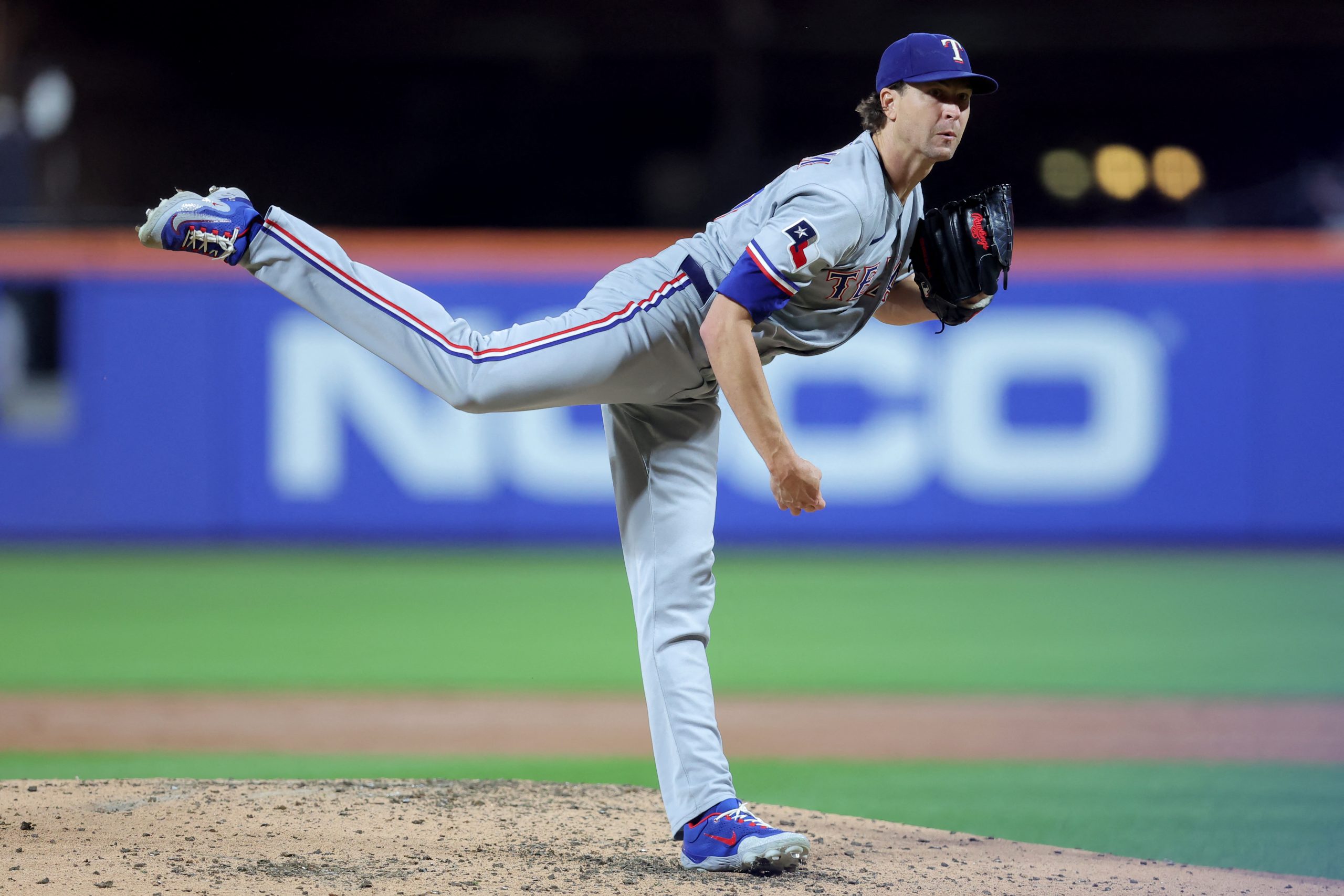 Pensive Jacob deGrom reflects on MLB journey upon return to Citi Field after shutting down Mets 4 Jacob deGrom delivers pitch Mets Rangers Citi Field