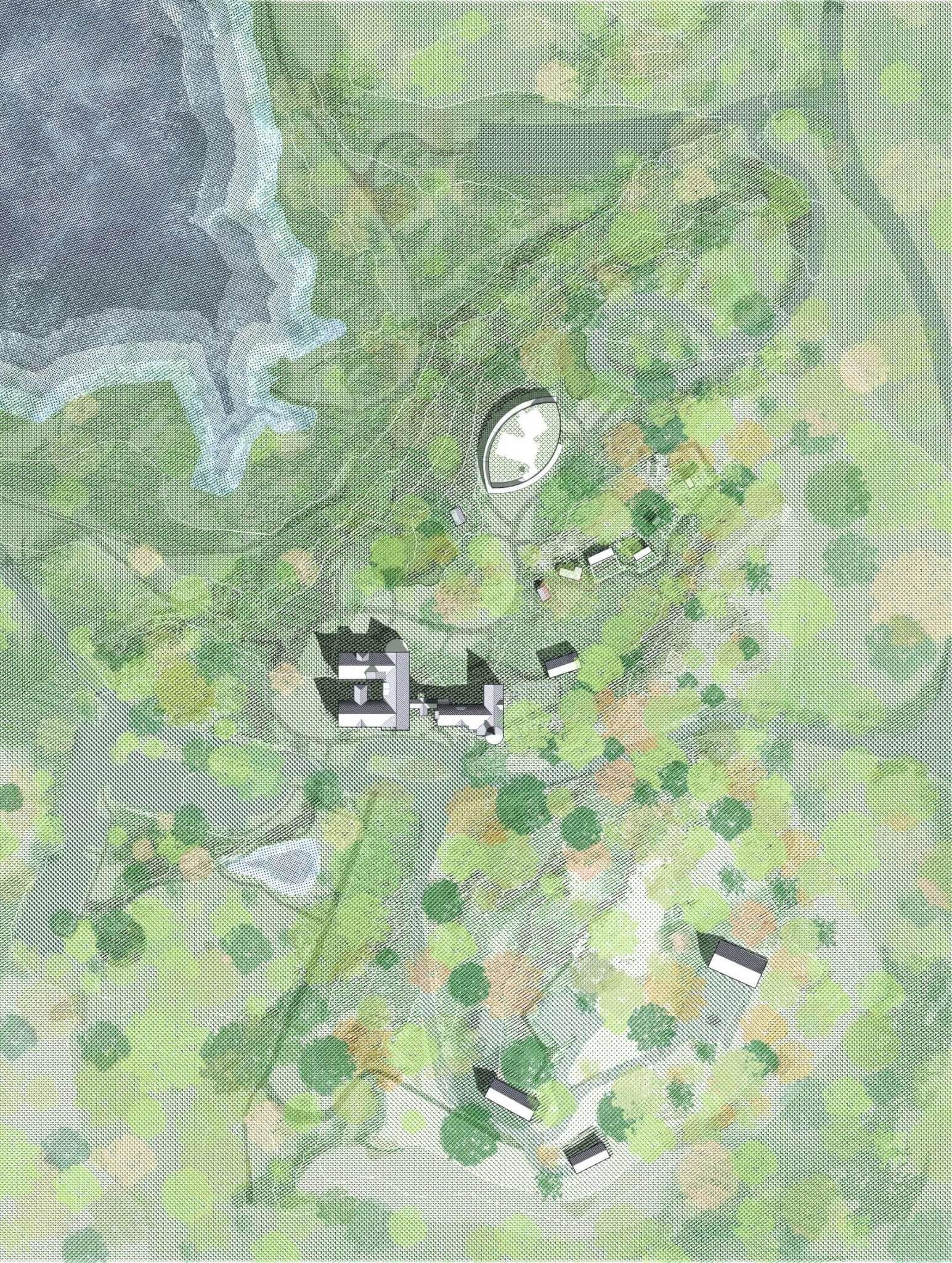 Map of the sites on Teatown Lake Reservation