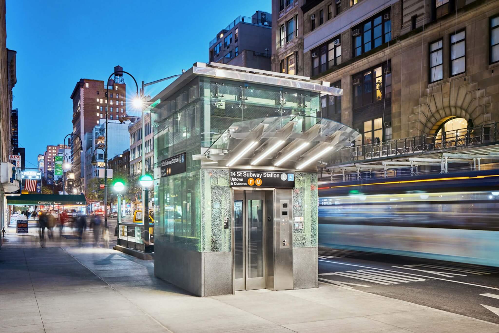accessibility upgrades at the 14th Street subway station at 6th and 7th Avenues 