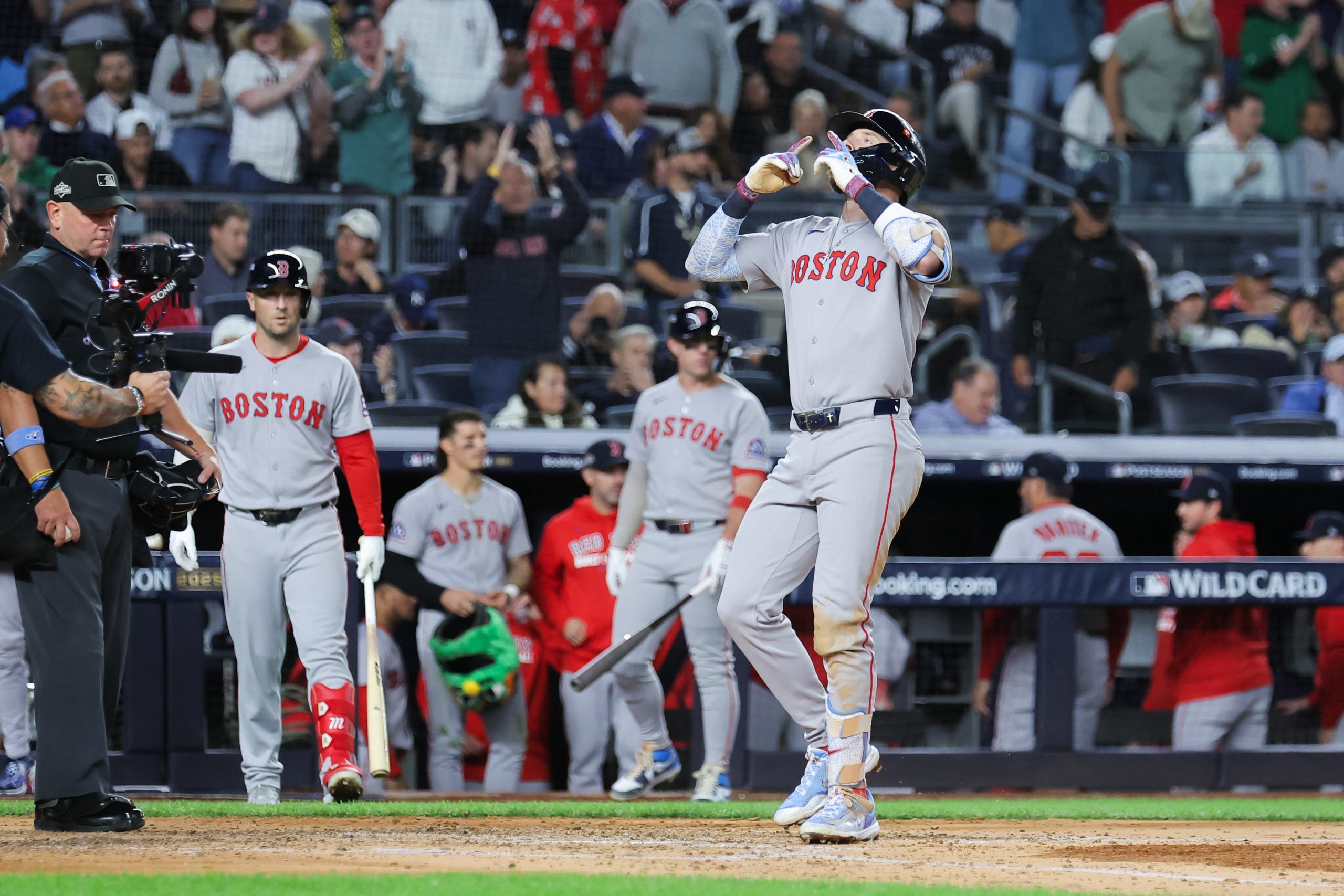 Trevor Story home run Yankees Red Sox ALWC Game 2