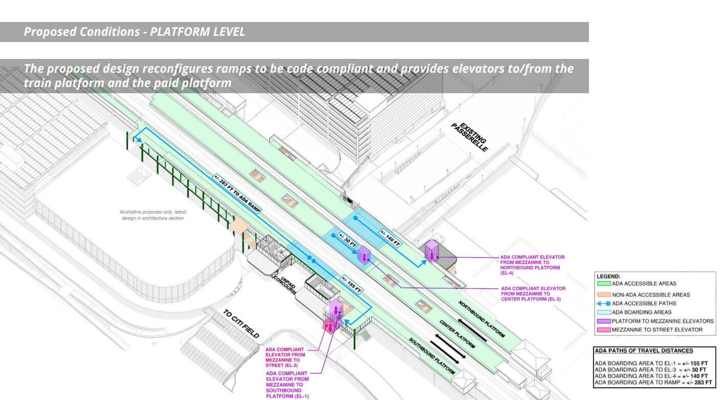 plans to improve accessibility at 7 train stop